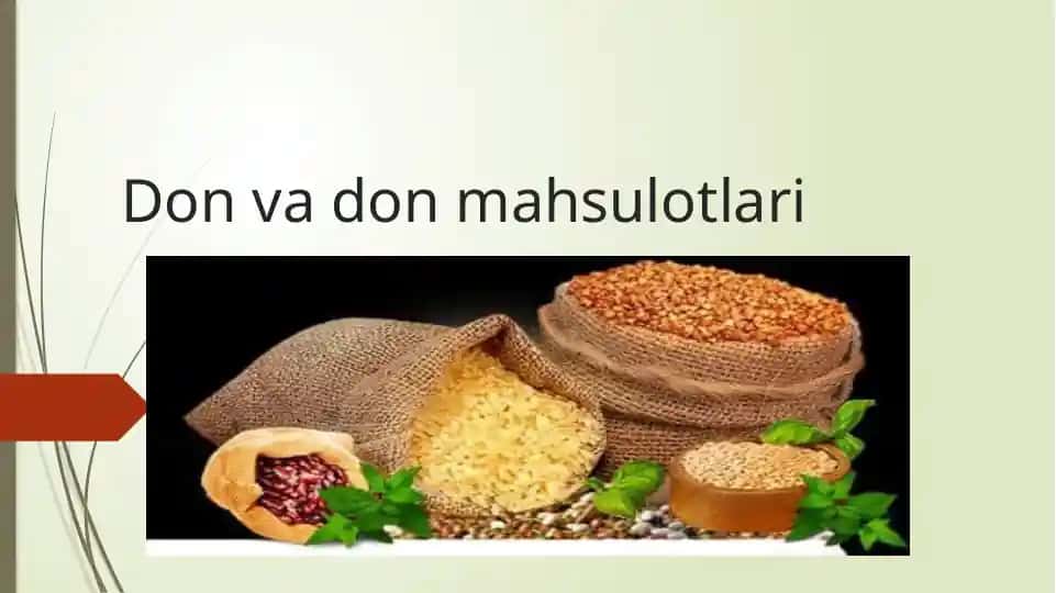 Don va bug’doy mahsulotlari