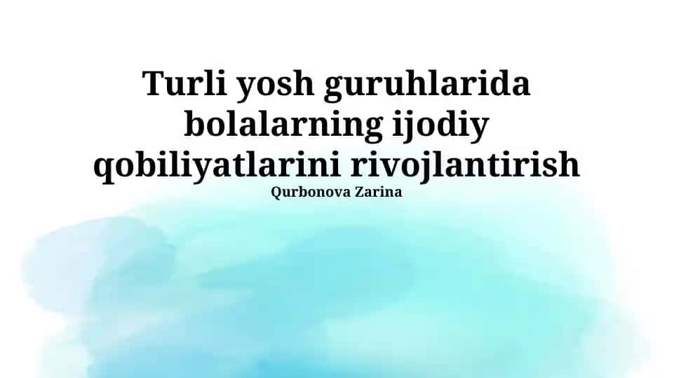 Teatr va rollarni o'ynash
