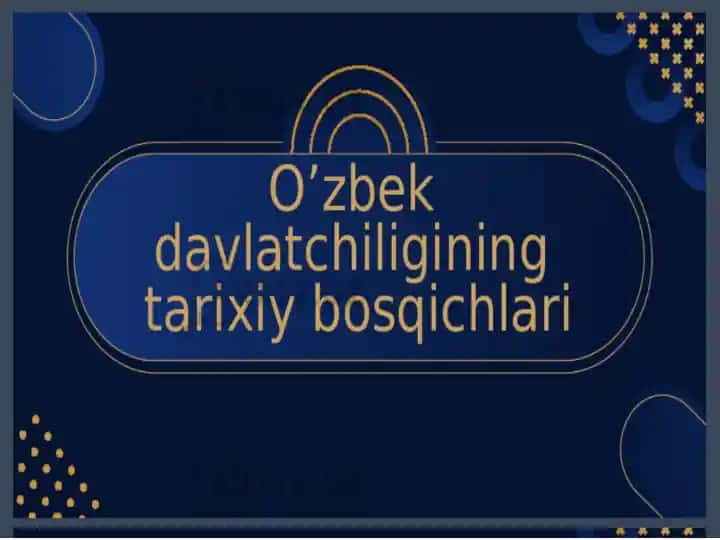 O’zbek davlatchiligi
