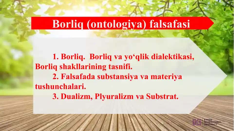 Borliq va yo‘qlik dialektikasi