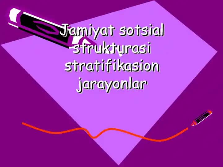 Sotsial strukturasi stratifikasion jarayonlar