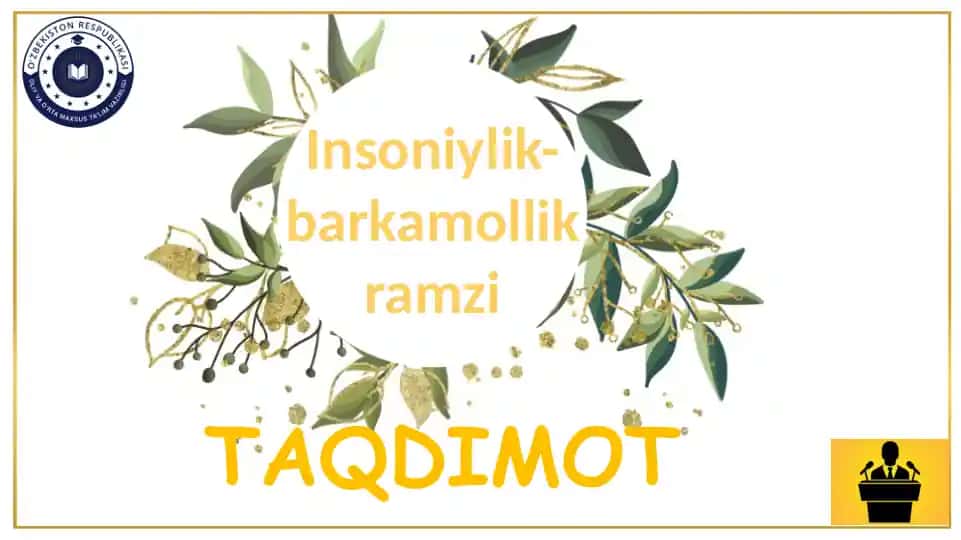 Insoniylik-barkamollik ramzi