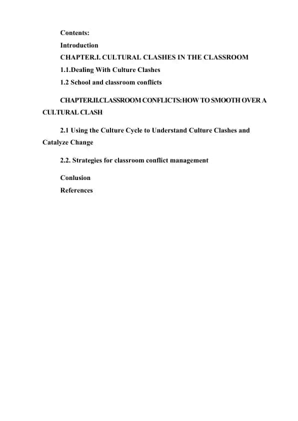 School Conflicts and Classroom Management: Understanding and Strategies