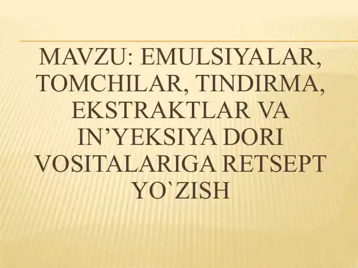 Emulsiya (Emulsum)