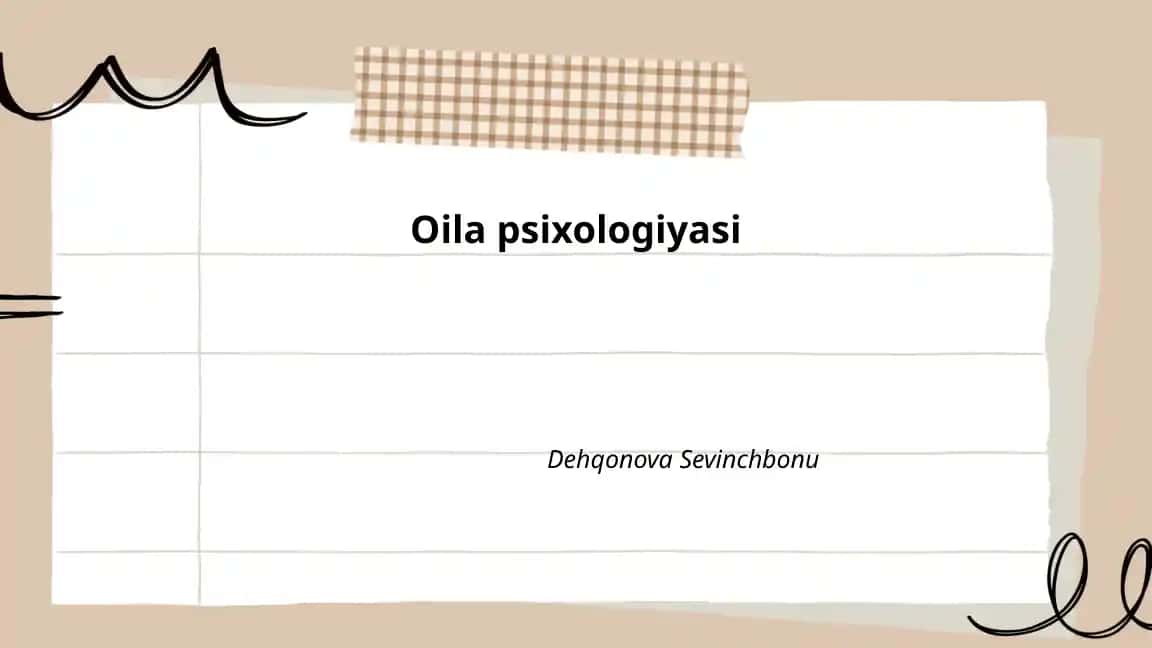 Oila psixologiyasi