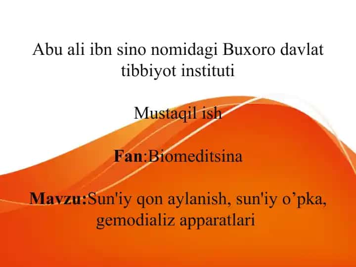 Sun'iy yurak oʻpka apparati