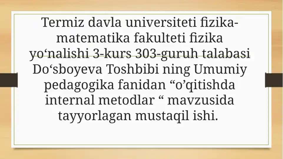 O‘qitishda Interfaol Metodlar