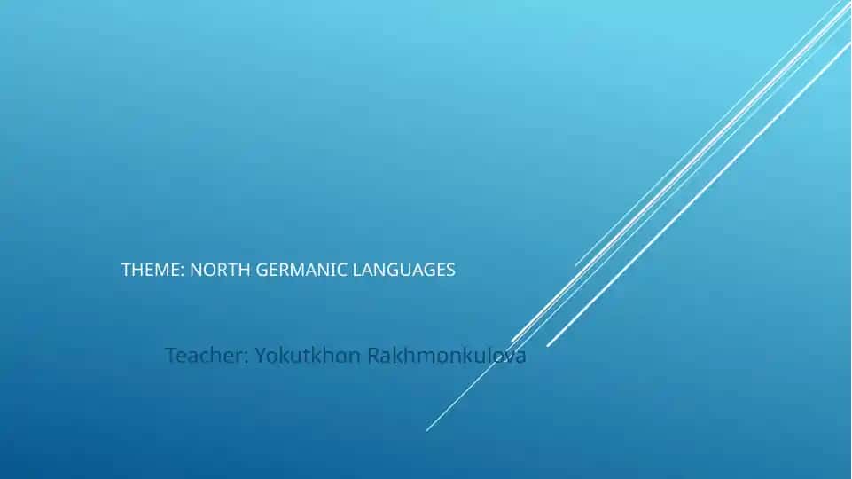 North Germanic languages