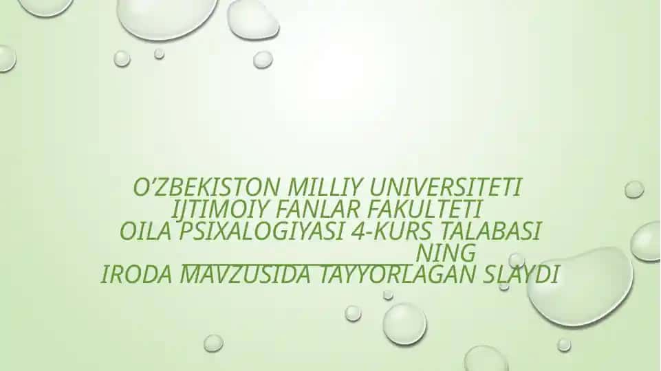 Iroda psixologiyasi