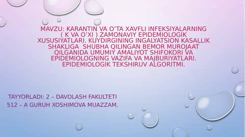 Karantinli infektsiyalar