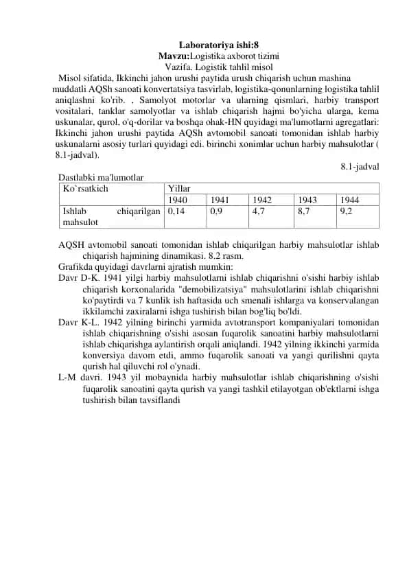 Logistika axborot tizimi