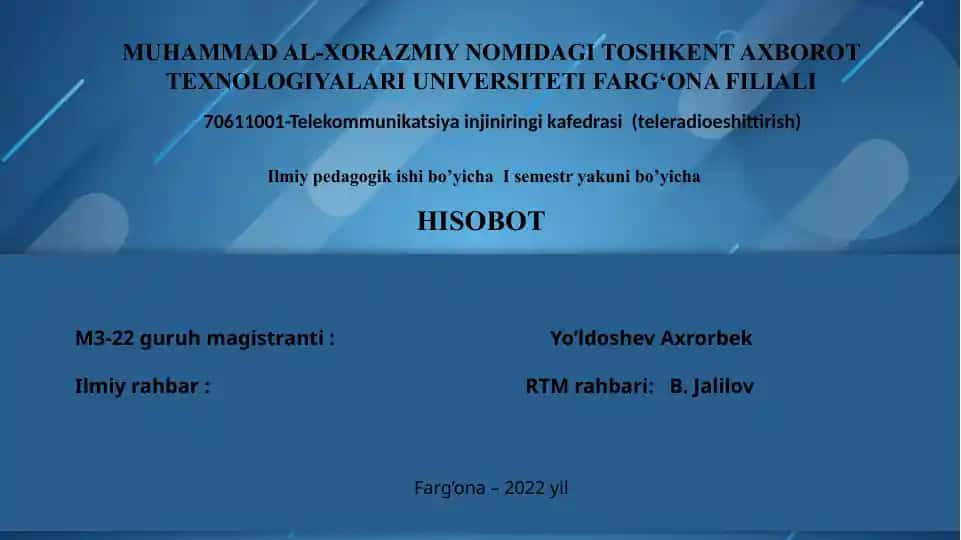Farg‘ona Axborot Texnologiyalari Universiteti