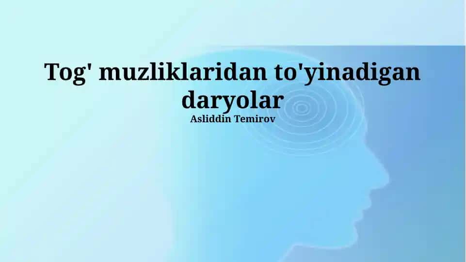 Muzliklar bilan oziqlanadigan daryolar