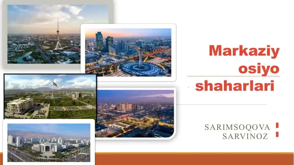 Markaziy osiyo shaharlari