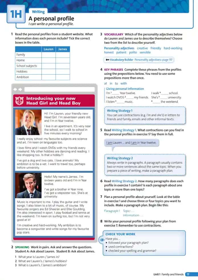 Personal profile