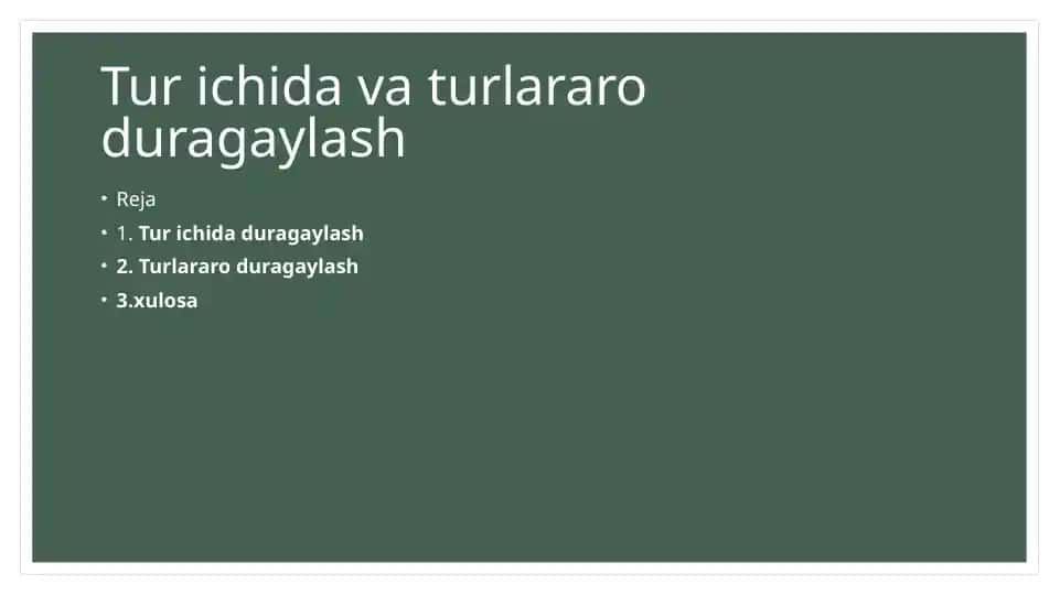 Tur ichida va turlararo duragaylash