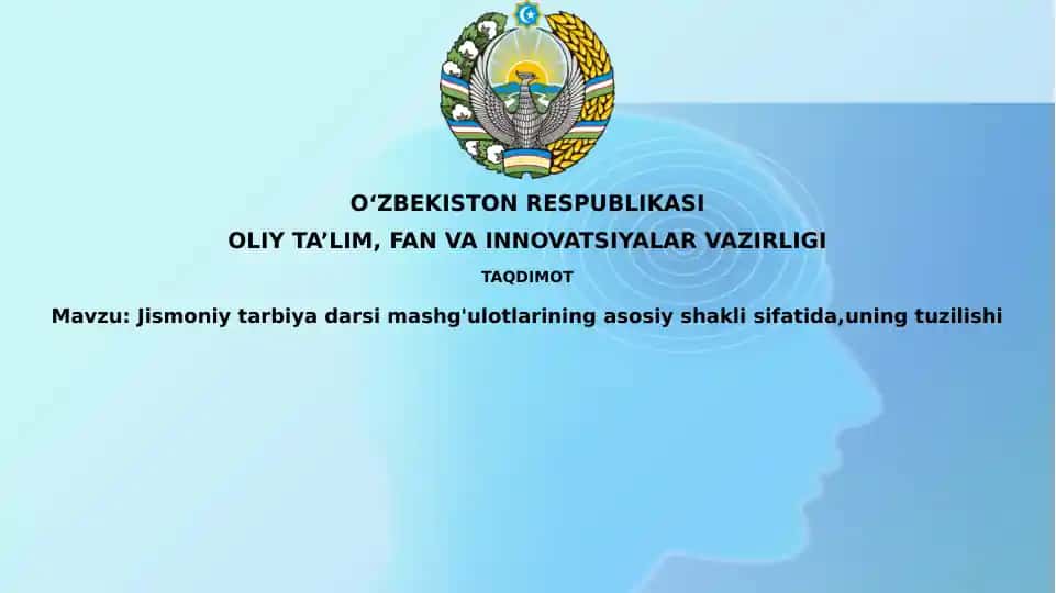 Jismoniy tarbiya darsi