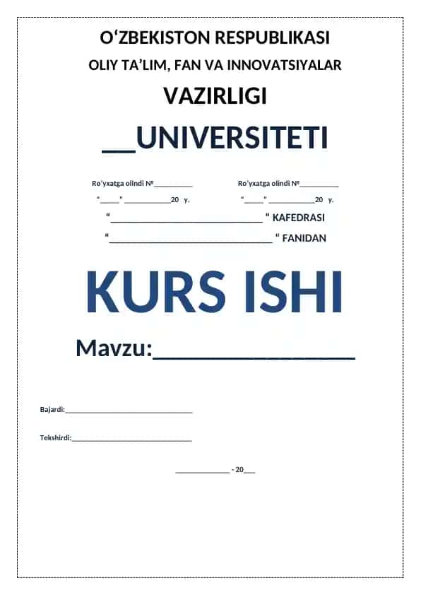 Aksionerlik jamiyati va aksiyalar haqida kurs ishi