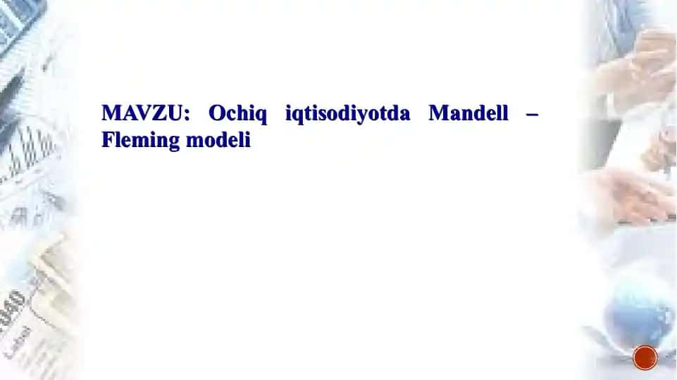 Ochiq iqtisodiyotda Mandell – Fleming modeli