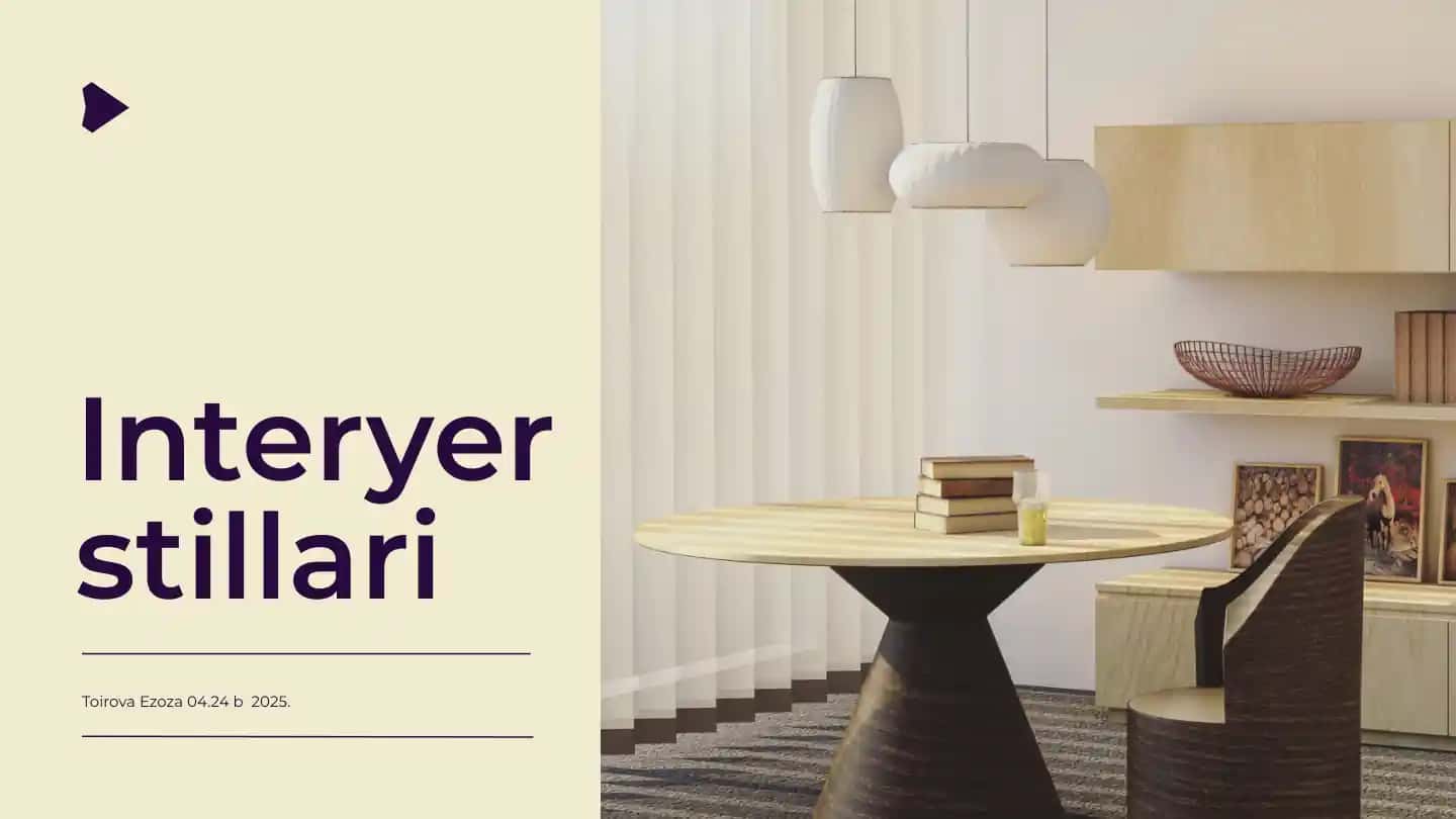 Interyer stillari