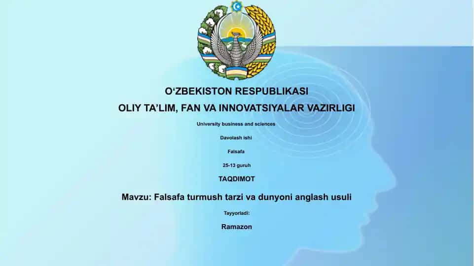 Falsafa: Hayot tarzi va dunyoni tushunish usuli