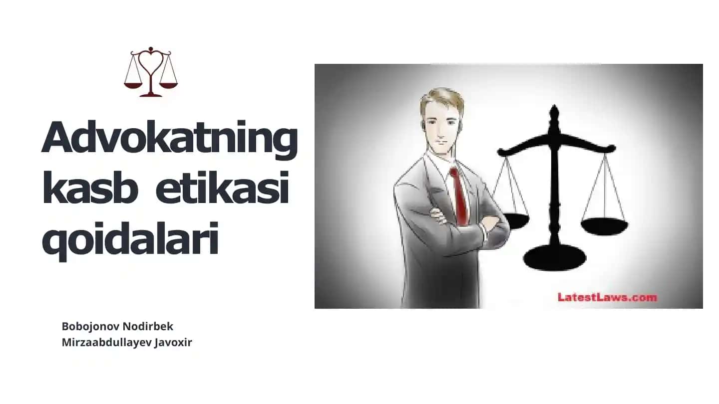 Advokatning kasb etikasi qoidalari