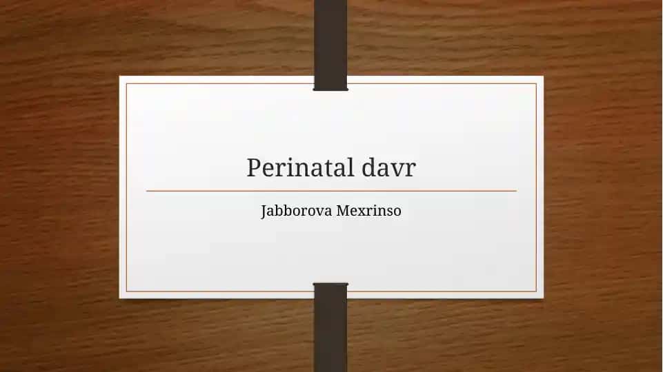Perinataldavr