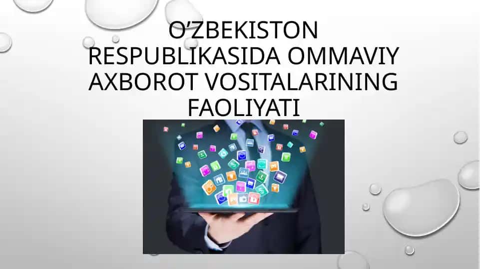 Ommaviy axborot vositalarining faoliyati