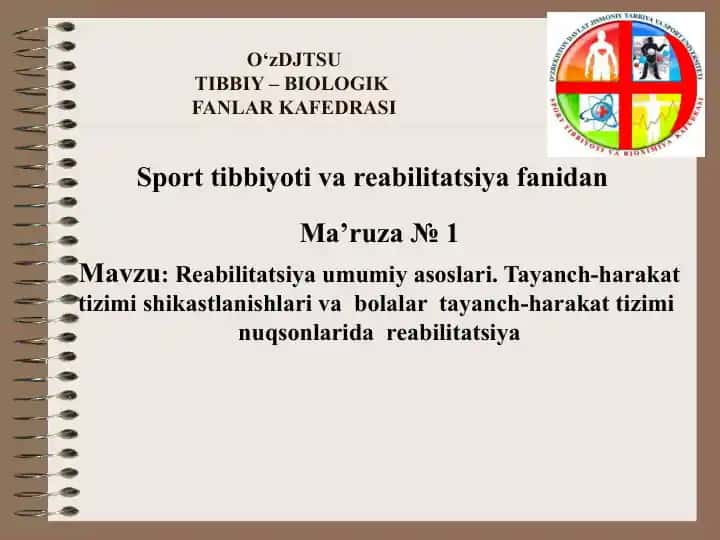 Reabilitatsiya umumiy asoslari