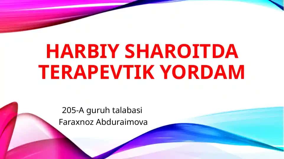 Harbiysharoit daterapevtik yordam