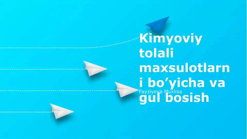 Kimyoviy tolali mahsulotlarni bo'yash usullari va bosib chiqarish texnologiyalari