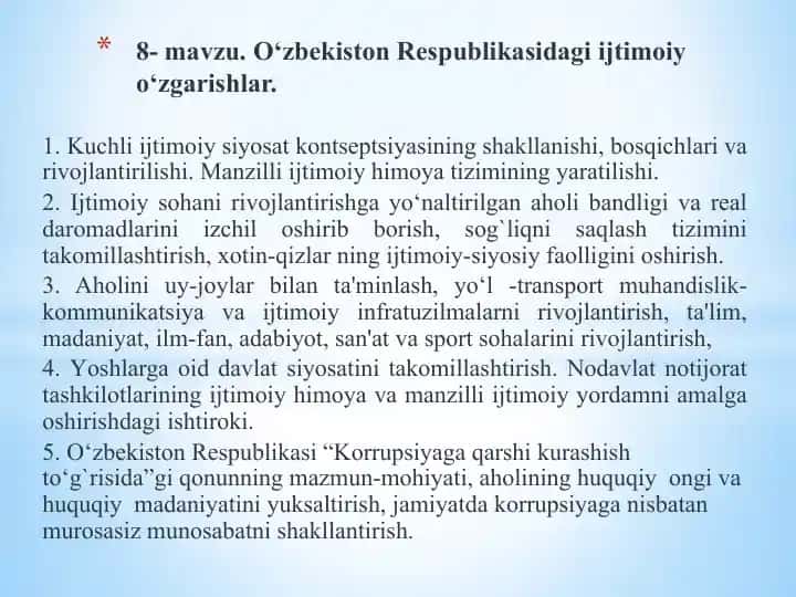 Kuchli ijtimoiy siyosat kontseptsiyasi va manzilli ijtimoiy himoya tizimi