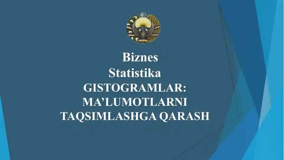Gistogramlar: Ma'lumotlarni taqsimlashga qarash