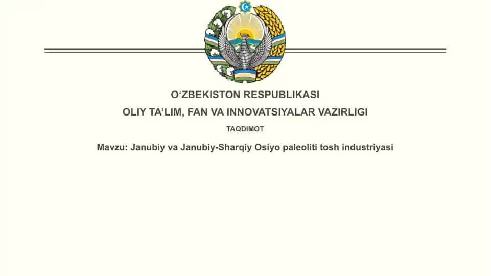 Janubiy va Janubi-Sharqiy Osiyoning Paleolit tosh sanoati