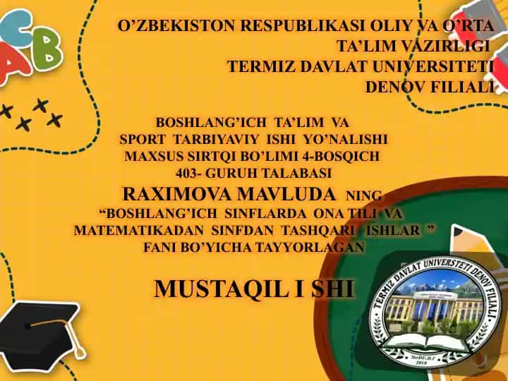 Darsdan va sinfdan tashqari ta’limiy-tarbiyaviy ishlarning vazifalari