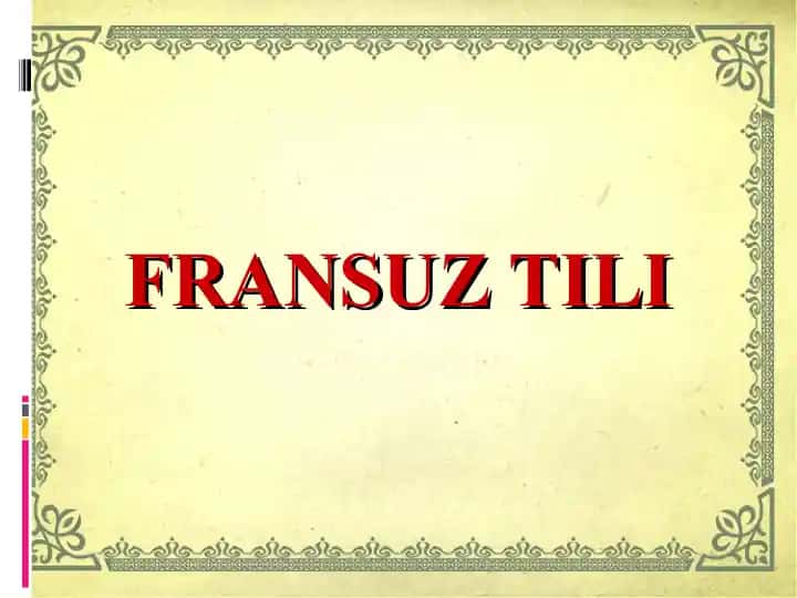 Fransuz Tili