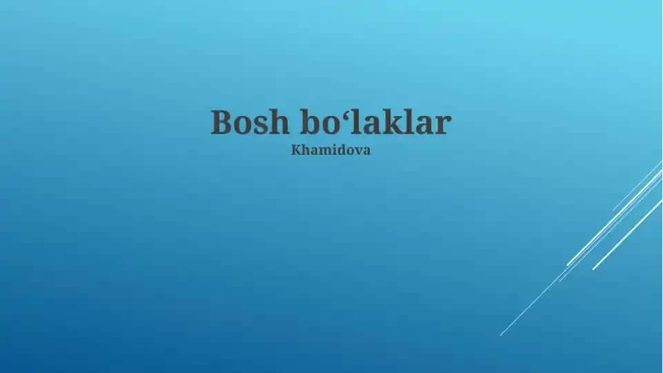 Bo'laklar