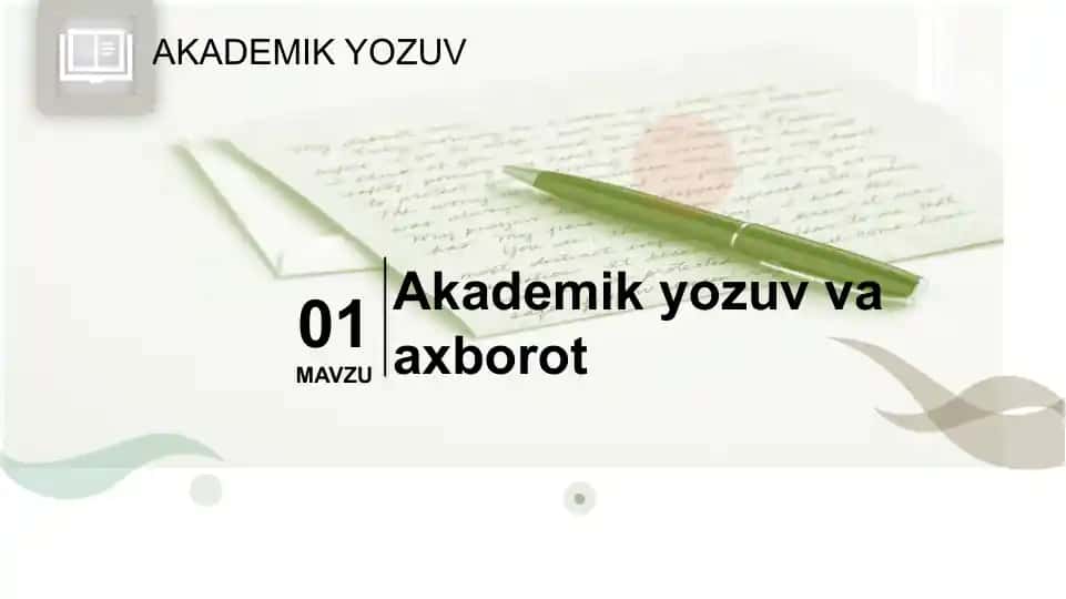 Akademik yozuv