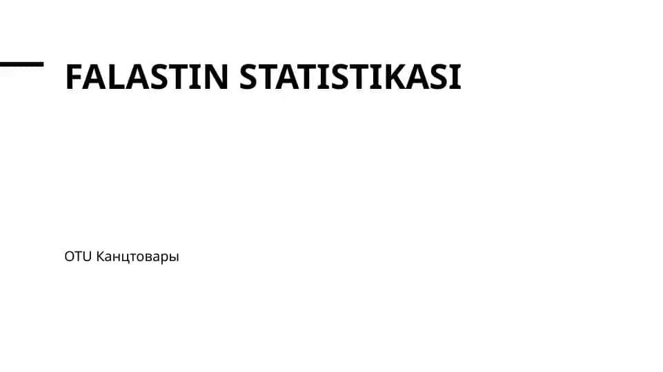 Falastin statistikasi