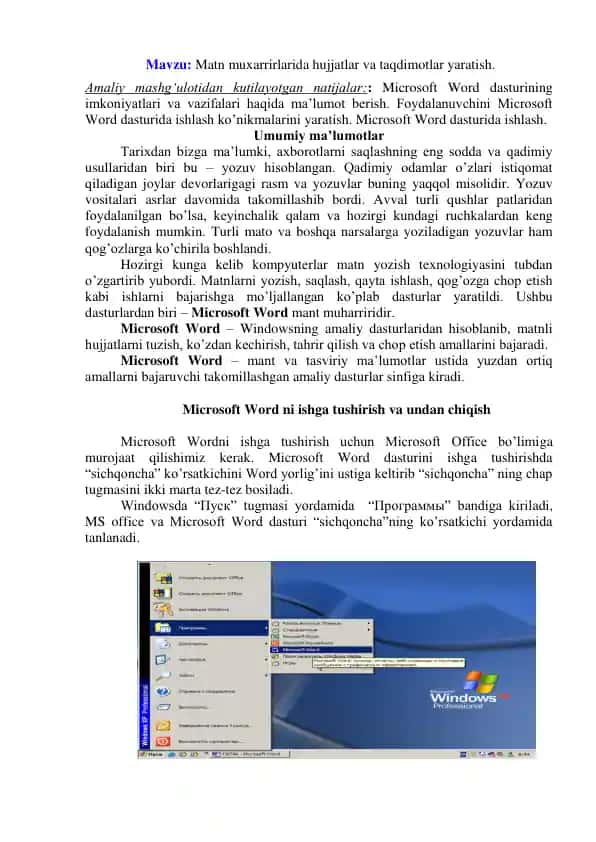 Microsoft Word