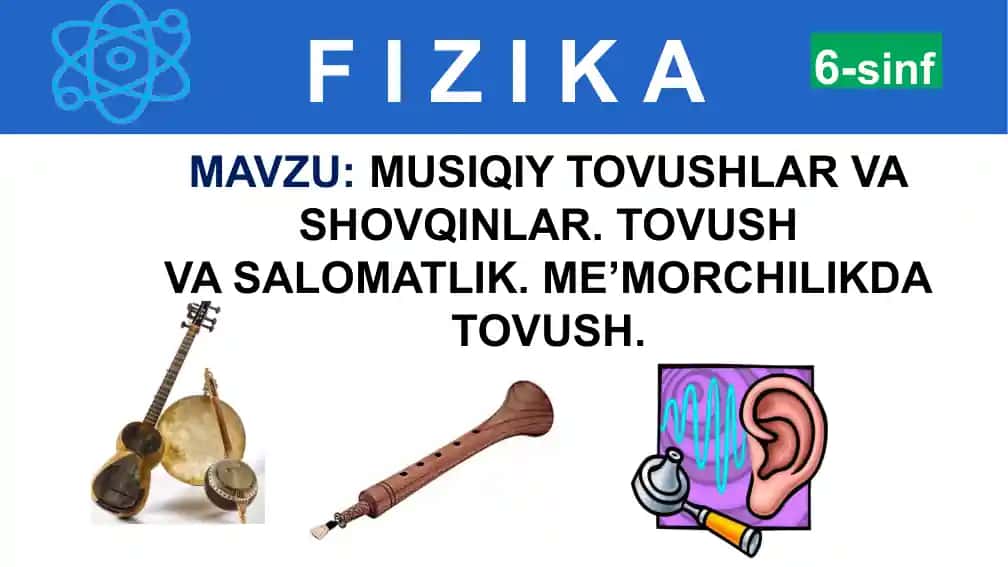 Sound And The Ear (Tovush va quloq)