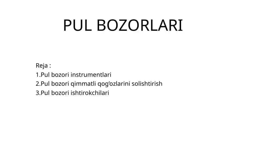 Pul Bozorlari