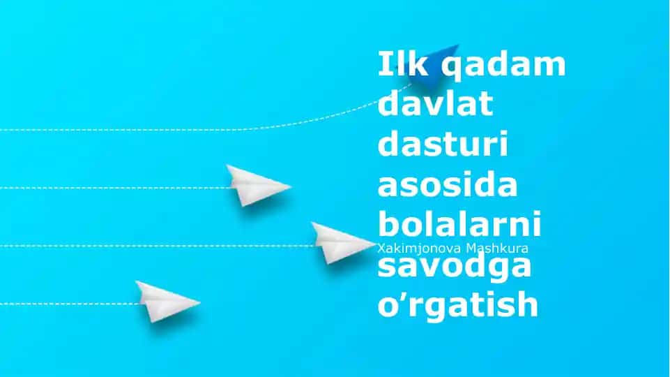 "Kritik fikrlash ko'nikmalarini shakillantirish"