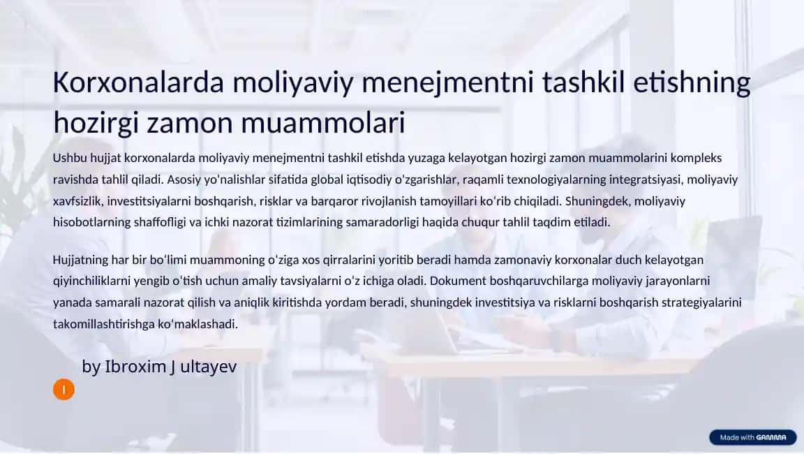 Moliyaviy menejment
