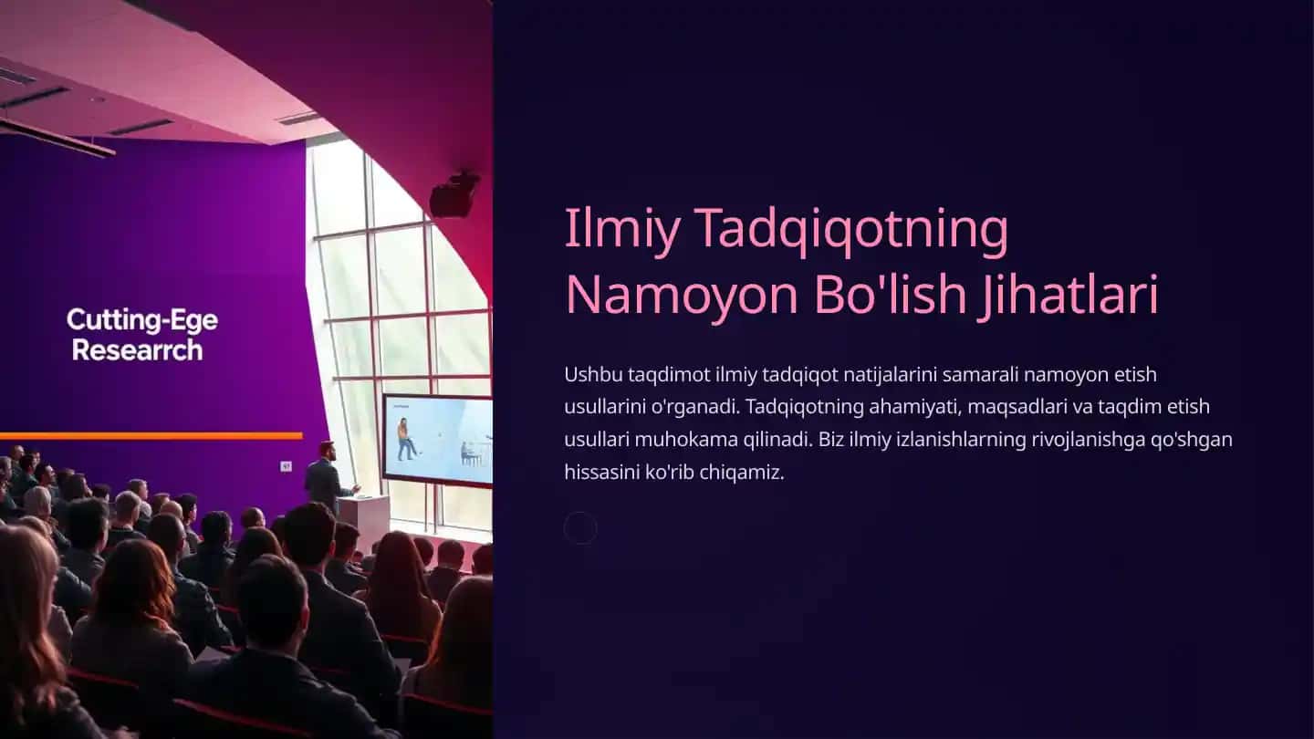 Ilmiy Tadqiqotning Namoyon Bo'lish Jihatlari