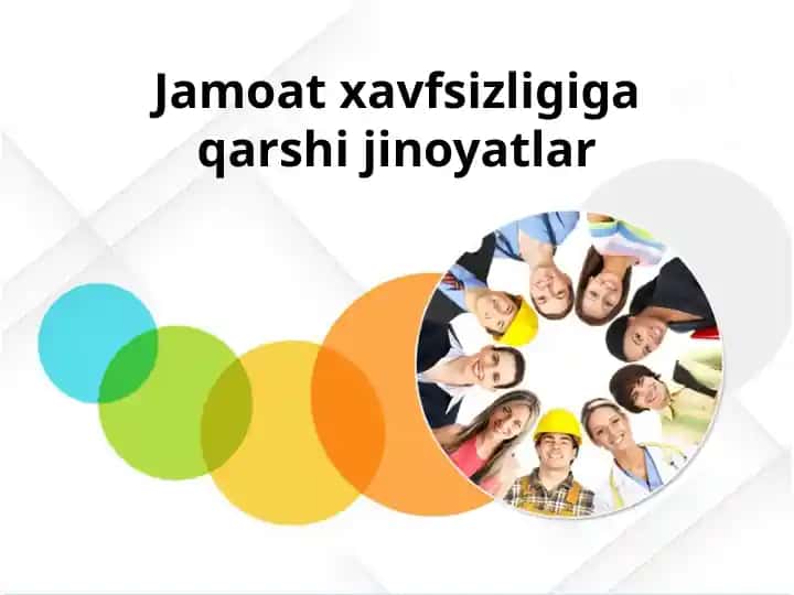 Jamoat xavfsizligiga qarshi jinoyatlar
