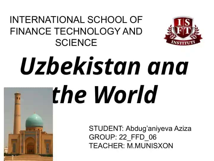 Uzbekistan and the World