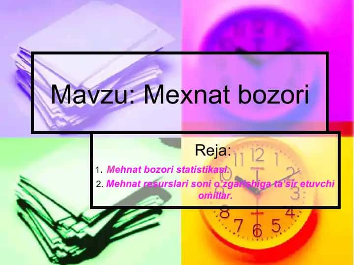 Mehnat bozori statistikasi