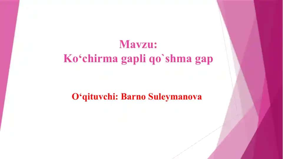 Ko‘chirmagapliqo‘shmagap