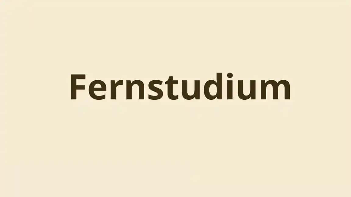 Fernstudium